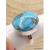 Bague Homme en Turquoise avec pyrite taille 65 Bagues pierres naturelles XV59.2