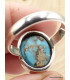 Bague Homme en Turquoise avec pyrite taille 65 Bagues pierres naturelles XV59.2
