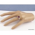Bague Grenat Hessonite ronde Taille 53 Bagues pierres naturelles XV60.1