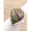 Bague en Azurite Boulder forme goutte Taille 55 Bijoux en Azurite XV61.1