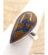 Bague Azurite Boulder forme goutte Taille 60 Bijoux en Azurite XV61.3