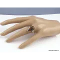 Bague Azurite Boulder forme goutte Taille 60 - Bijoux en Azurite