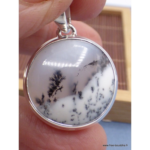 Petit pendentif Merlinite rond Pendentifs pierres naturelles PAC7.5