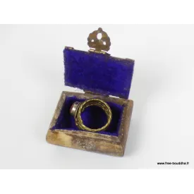 Mini boîte à bijoux en os de yack - Boîte à Bijoux tibétaine