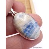 Pendentif oval en Scheelite bleue et jaune Pendentifs pierres naturelles PAC5.3