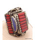 Grosse bague Tibétaine traditionnelle Corail Taille 59 et 61 Bagues tibétaines bouddhistes GBT3