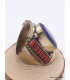 Grosse bague Tibétaine traditionnelle Imitation Lapis Lazuli Bagues tibétaines bouddhistes GBT4