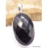 Pendentif oval en Onyx noir facetté Pendentifs pierres naturelles PAC3.2