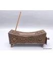 Porte encens tibétain antique avec tiroir - Porte-encens tibétains