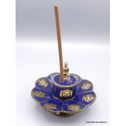 Porte encens tibétain serti de Lapis lazuli Brûleurs et porte-encens PETLAP