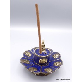 Porte encens tibétain serti de Lapis lazuli Encens tibétains, accessoires PETLAP