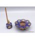 Porte encens tibétain serti de Lapis lazuli Encens tibétains, accessoires PETLAP
