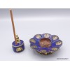 Porte encens tibétain serti de Lapis lazuli Encens tibétains, accessoires PETLAP