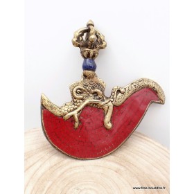 Kartika tibétain (drigug) laiton et corail Kartika Tibétain Bouddhiste KD1