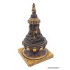 Stupa tibétain de temple en résine patine antique Objets rituels bouddhistes STUPAN6