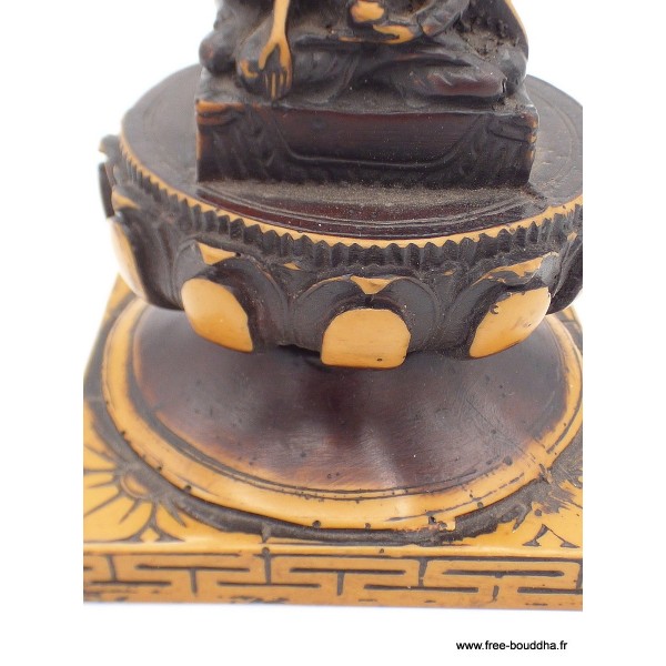 Stupa tibétain de temple en résine patine antique Objets rituels bouddhistes STUPAN6