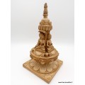 Stupa tibétain 4 Buddhas 23 cm Statuettes Bouddhistes STUPAN7