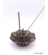 Brûleur d'encens tibétain Lotus en métal vieilli Encens tibétains, accessoires BETLOT1
