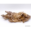 Statuette masque mural Ganesh patine naturelle 30 cm Statuettes Bouddhistes GANESH3