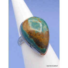 Bague Turquoise Américaine goutte taille 59 Bagues pierres naturelles XV74