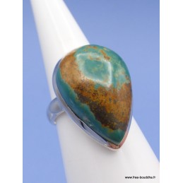 Bague Turquoise Américaine goutte taille 59 Bagues pierres naturelles XV74