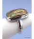 Bague Turquoise Américaine rectangulaire Taille 58/59 Bagues pierres naturelles XV74.1