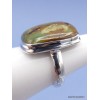 Bague Turquoise Américaine rectangulaire Taille 58/59 Bagues pierres naturelles XV74.1