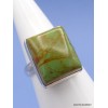 Bague en Turquoise Américaine rectangulaire Taille 56 Bagues pierres naturelles XV74.5