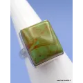 Bague en Turquoise Américaine rectangulaire Taille 56 - Bagues pierres naturelles