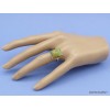 Bague en Turquoise Américaine rectangulaire Taille 56 Bagues pierres naturelles XV74.5