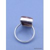 Bague Quartz Hématoïde rectangulaire taille 63 Bijoux en Quartz Hématoïde XV75.2
