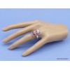 Bague Quartz Hématoïde rectangulaire taille 63 Bijoux en Quartz Hématoïde XV75.2