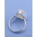 Bague Pierre de lune arc-en-ciel goutte taille 57 Bagues pierres naturelles XV77.1