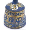 Cloche tibétaine et dordjé bouddhiste 15 cm bleu Cloches et dorjé tibétains ETCH1