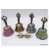 Cloche tibétaine et dorjé bouddhiste 15 cm Pourpre Objets rituels bouddhistes ETCH3