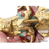 Rare Phurba en laiton et pierres 1,9 kilo Objets rituels bouddhistes PHUR5