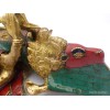 Rare Phurba en laiton et pierres 1,9 kilo Objets rituels bouddhistes PHUR5