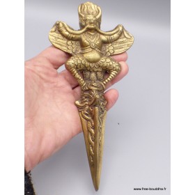 Phurba dague bouddhiste en laiton (Garuda) Objets rituels bouddhistes PHUR1