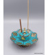 Porte encens tibétain cuivre et turquoise Brûleurs et porte-encens PETU1
