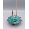 Porte encens tibétain cuivre et turquoise Brûleurs et porte-encens PETU1