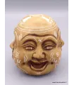 Statuette en résine Tête de Bouddha patine naturelle - Objets rituels bouddhistes