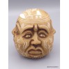 Statuette en résine Tête de Bouddha patine naturelle Statuettes Bouddhistes TETEB2