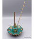 Porte encens tibétain cuivre et turquoise Bouddha Brûleurs et porte-encens PETU2