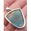 Pendentif Bois de Colla de Turquie semi-oval Pendentifs pierres naturelles PAC16.4