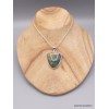 Pendentif Bois de Colla de Turquie semi-oval Pendentifs pierres naturelles PAC16.4