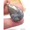 Pendentif en Pyrite sur Agate forme goutte Pendentifs pierres naturelles PAC2.3