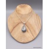 Pendentif en Pyrite sur Agate forme goutte Pendentifs pierres naturelles PAC2.3