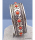Bracelet tibétain Pierres fantaisie rouges Bracelets tibétains bouddhistes BRAC93