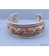 Bracelet tibétain Pierres fantaisie rouges Bracelets tibétains bouddhistes BRAC93