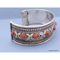 Bracelet tibétain Pierres fantaisie rouges - Bracelets tibétains bouddhistes